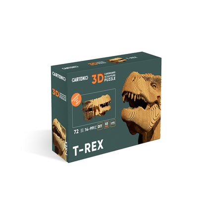 Cartonic 3D pussel, Bygg-själv konstverk i kartong – T-Rex
