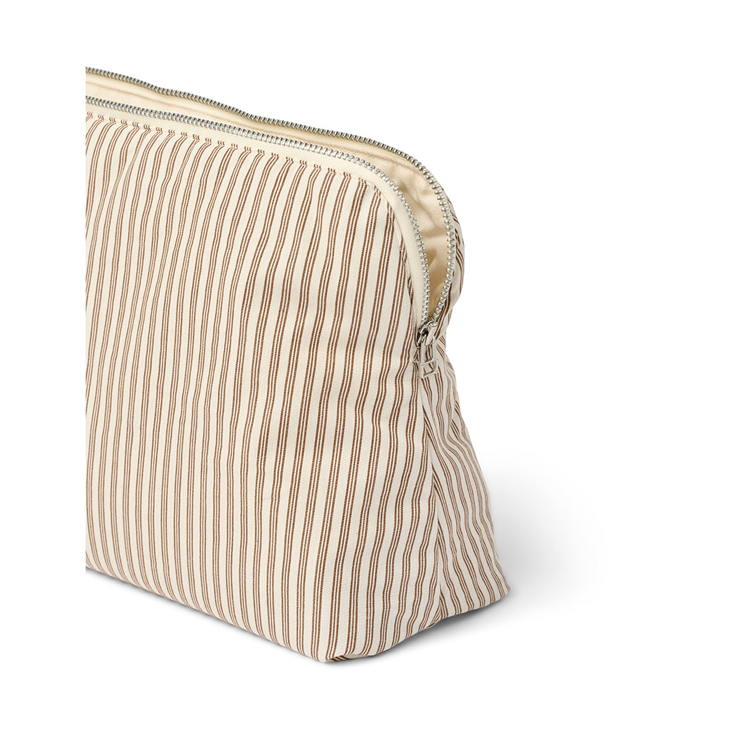 Studio Feder toalettväska, Celia - Brown beach stripe