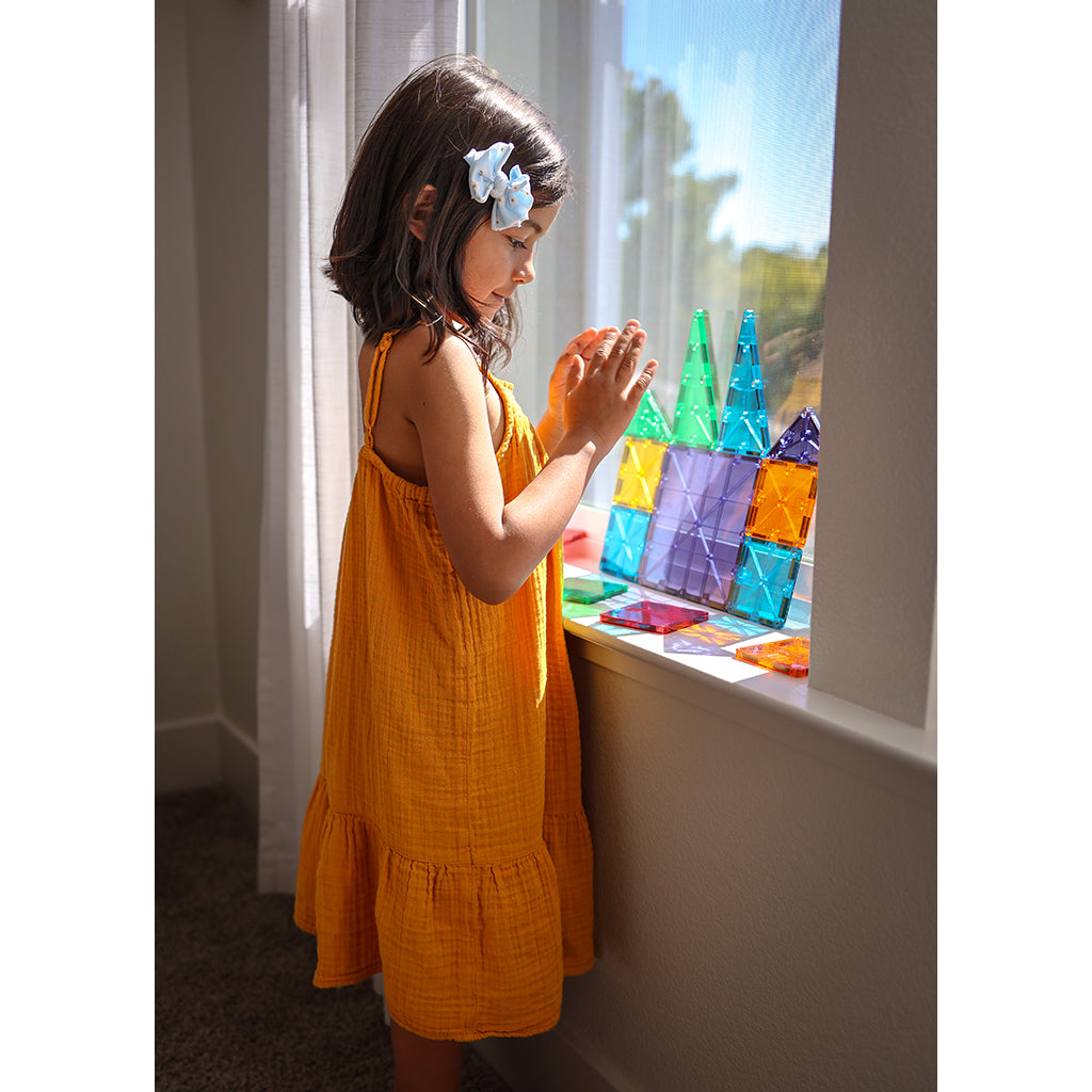 Magna-Tiles Clear Colours, Magnetiskt byggset med 32 delar