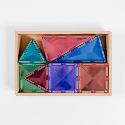 Connetix magnetiskt byggset, Mini Pack, 32 delar - Pastell