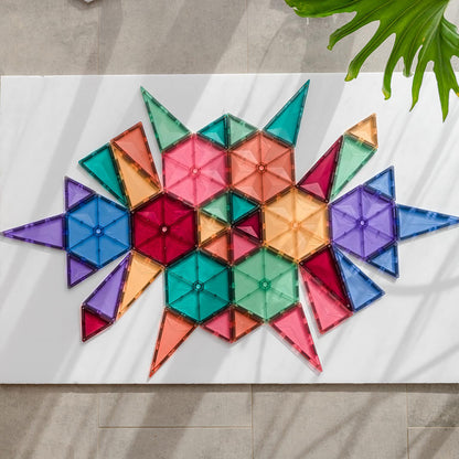 Connetix magnetiskt byggset, Geometry Pack, 40 delar - Pastell