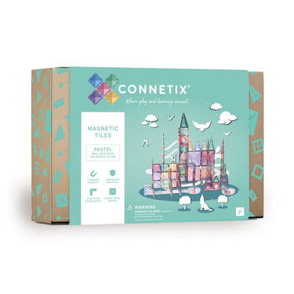 Connetix magnetiskt byggset, Ball Run Pack, 106 delar - Pastell