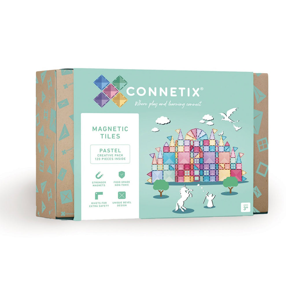 Connetix magnetiskt byggset 120 delar - pastell