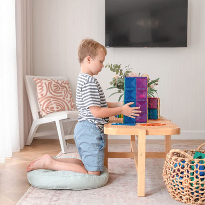 Connetix magnetiskt byggset, Rectangle Pack - 18 delar - rainbow