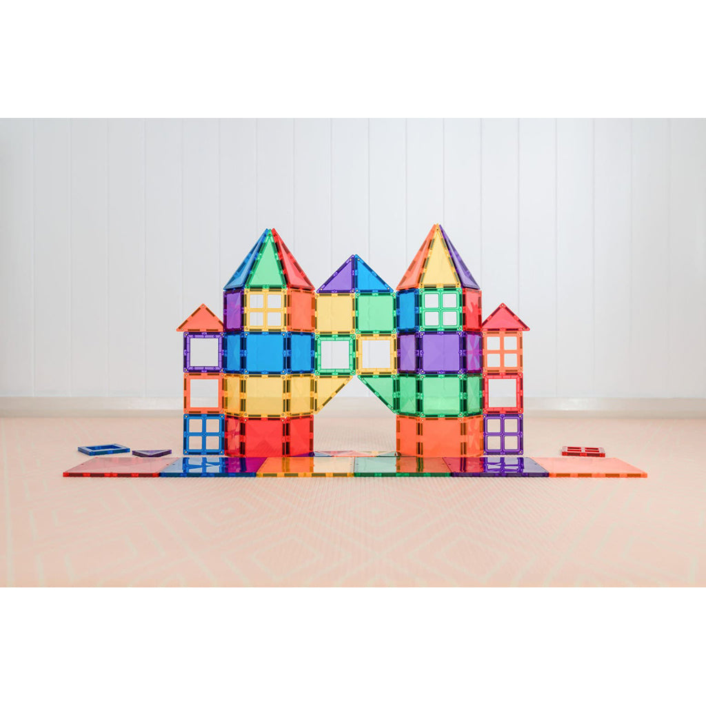 Connetix magnetiskt byggset, Startpaket, 60 delar - Rainbow