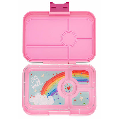 Yumbox XL matlåda med 4 fack, Tapas - Capri pink/ Rainbow tray