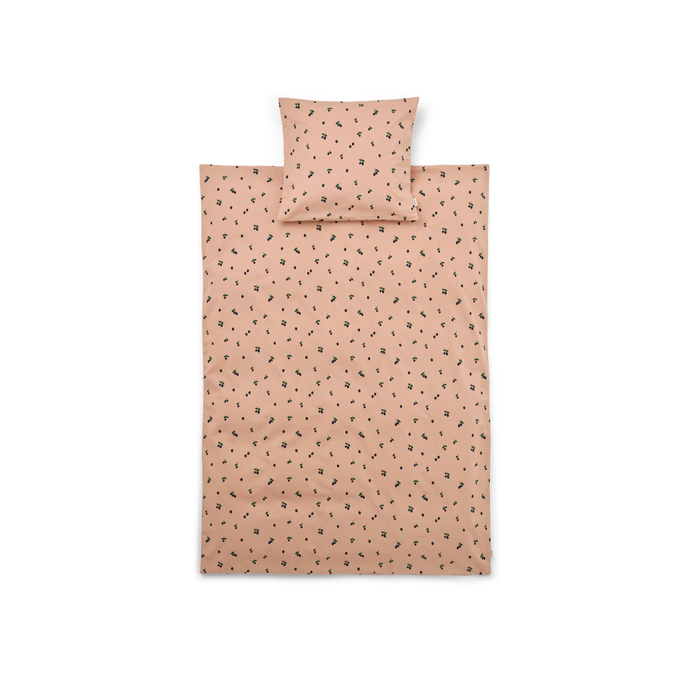 Liewood Carmen babysängkläder med tryck – Mini Berry / Pale tuscany