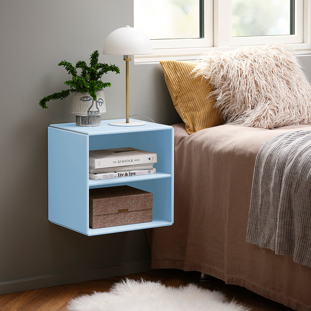 By Aulum Charlotte väggreol med hylla 40x40 cm, Himalayan Blue