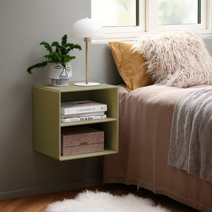 By Aulum Charlotte vægreol med hylde 40x40 cm, Olive