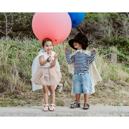Great Pretenders utklädningskläder, Paljettprinsesskappa, Guld – str. 4–6 år
