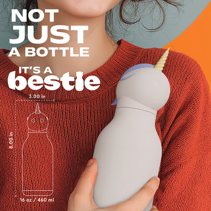 Asobu Bestie Animal termo dricksflaska, 460 ml - Enhörning