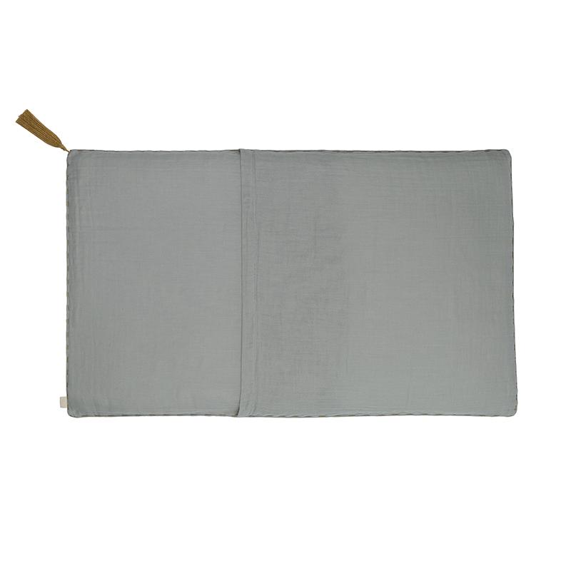 Numero 74 kudde med tofs, 40 x 70 cm - silvergrå