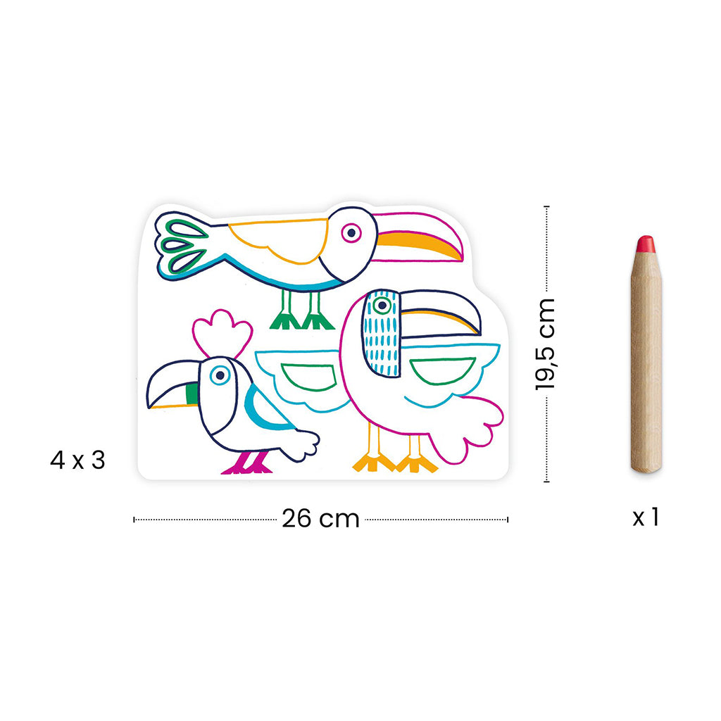 Djeco Målarbok, Vilda familjer