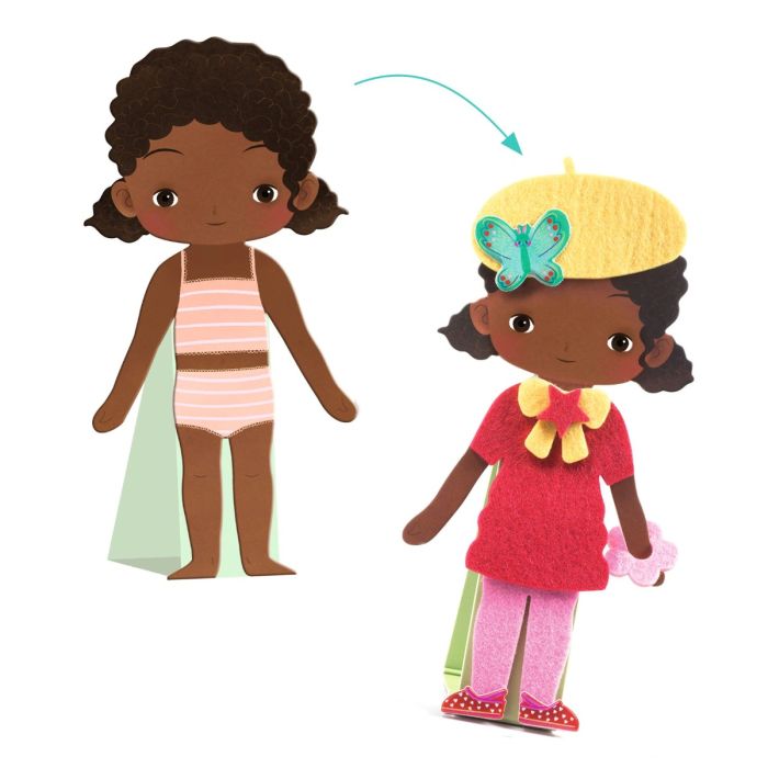 Djeco filtkollage, Soft dress-up