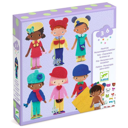 Djeco filtcollage, Soft dress-up
