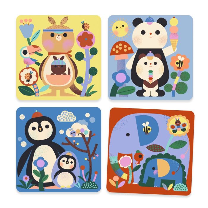 Djeco måla med vatten, Tittut små djurungar – Från 18 månader.