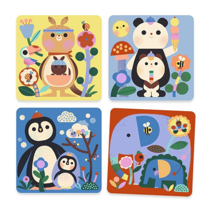 Djeco måla med vatten, Tittut små djurungar – Från 18 månader.