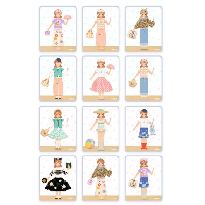 Djeco magnetlek, Inzebox – Påklädning