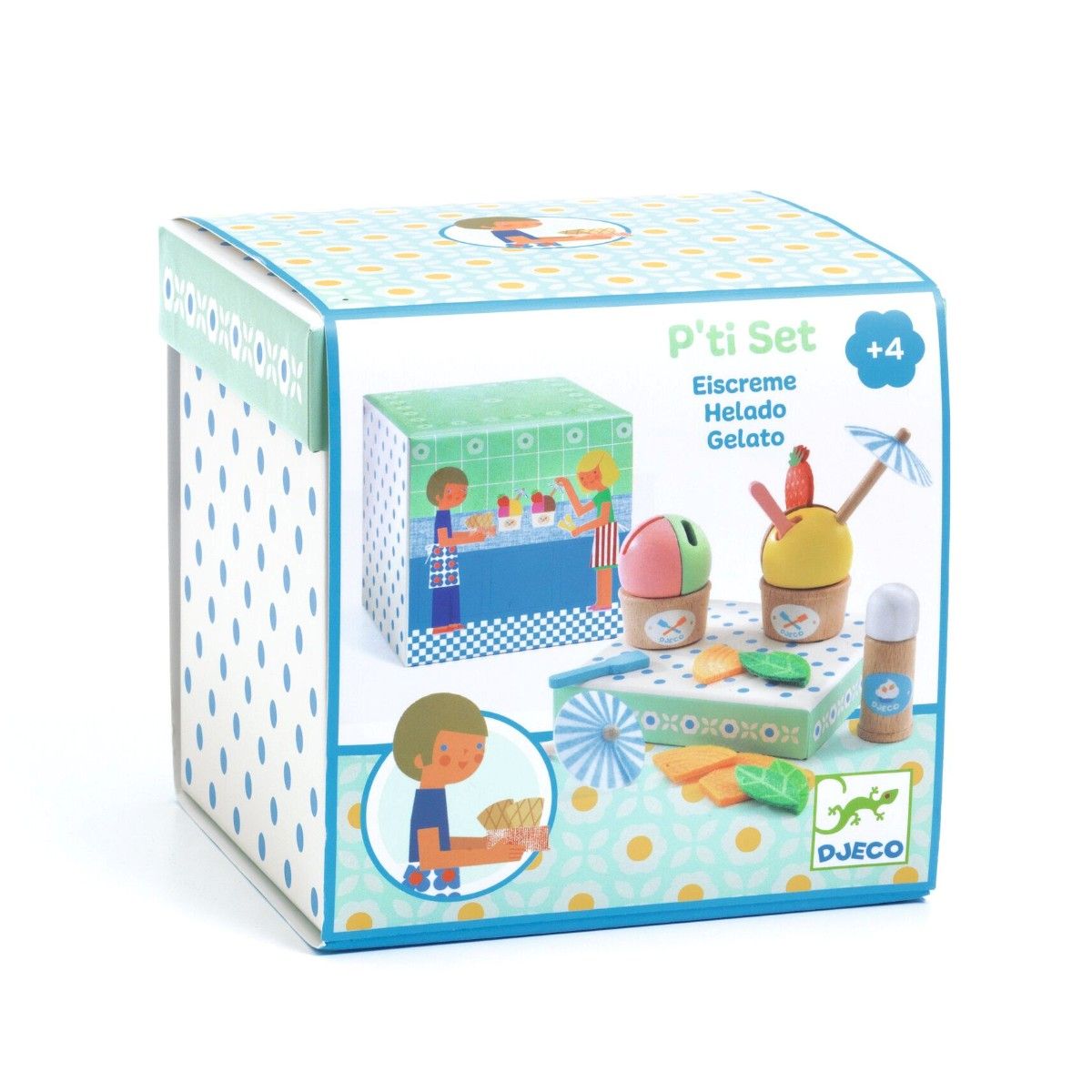 Djeco P’TI SET leksaksmat, Glass