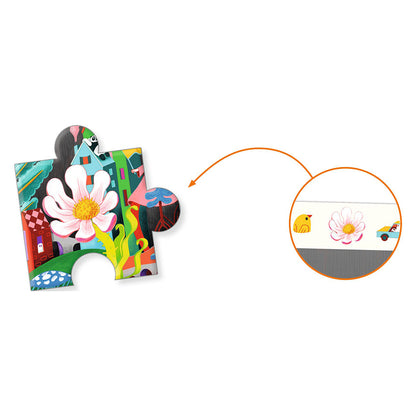 Djeco observationspussel, Den knasiga staden - 200 bitar