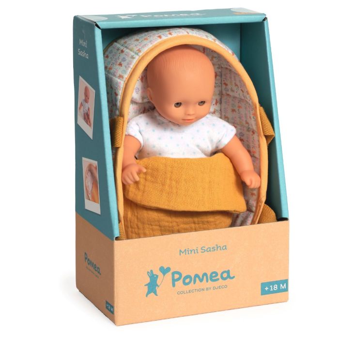 Djeco Pomea mini docka, Sasha i lift