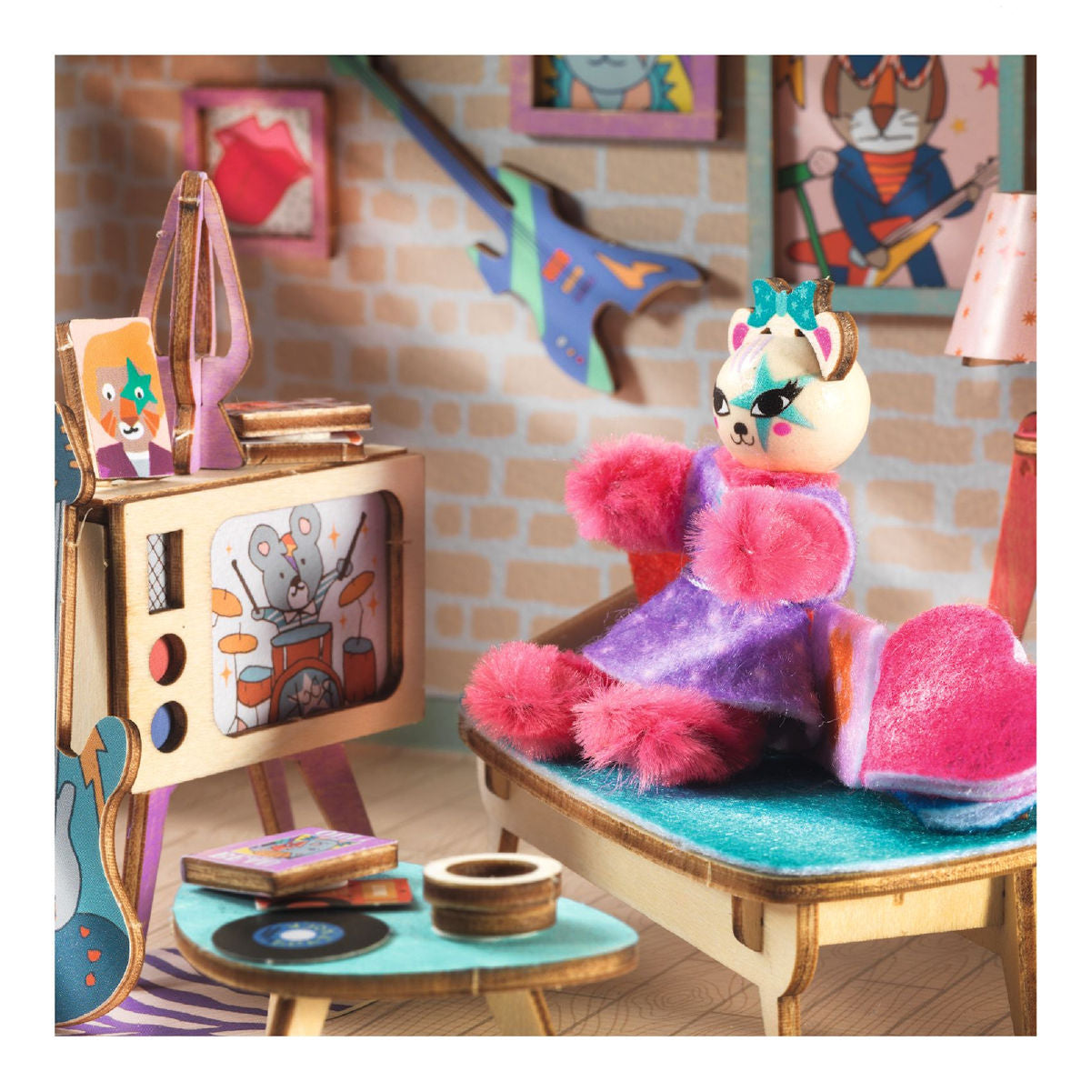 Djeco Mi House, DIY, miniatyr dockhus - Stella