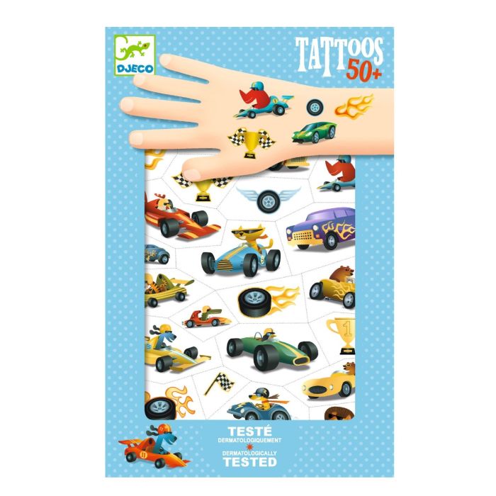 Djeco Tatueringar, Bilar