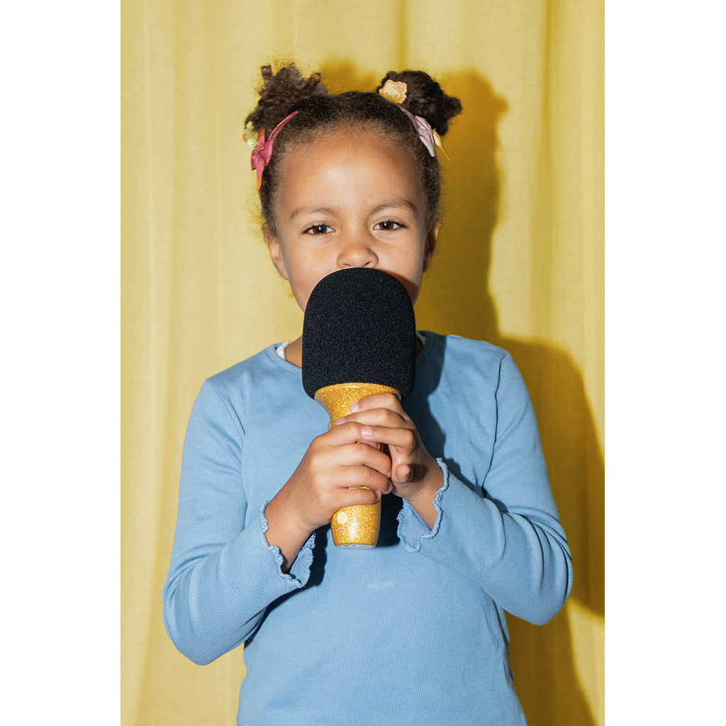 Lalarma Glitter Grove mikrofon, Guld