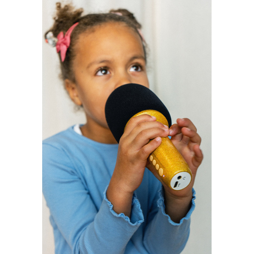 Lalarma Glitter Grove mikrofon, Guld