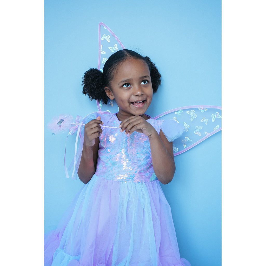 Den goda Fen, Lilla sommerfugl kjole - Str. 2-8 år