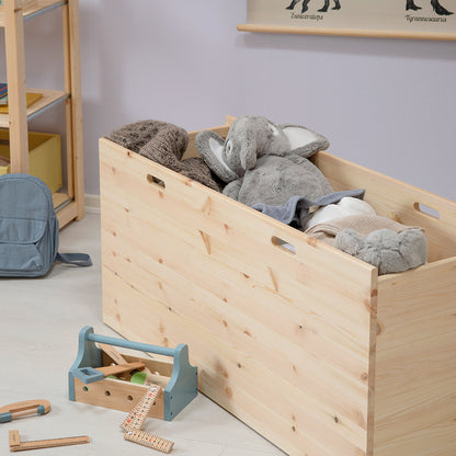 By Aulum Dana stor opbevaringskasse m hjul, flere str. - Natur