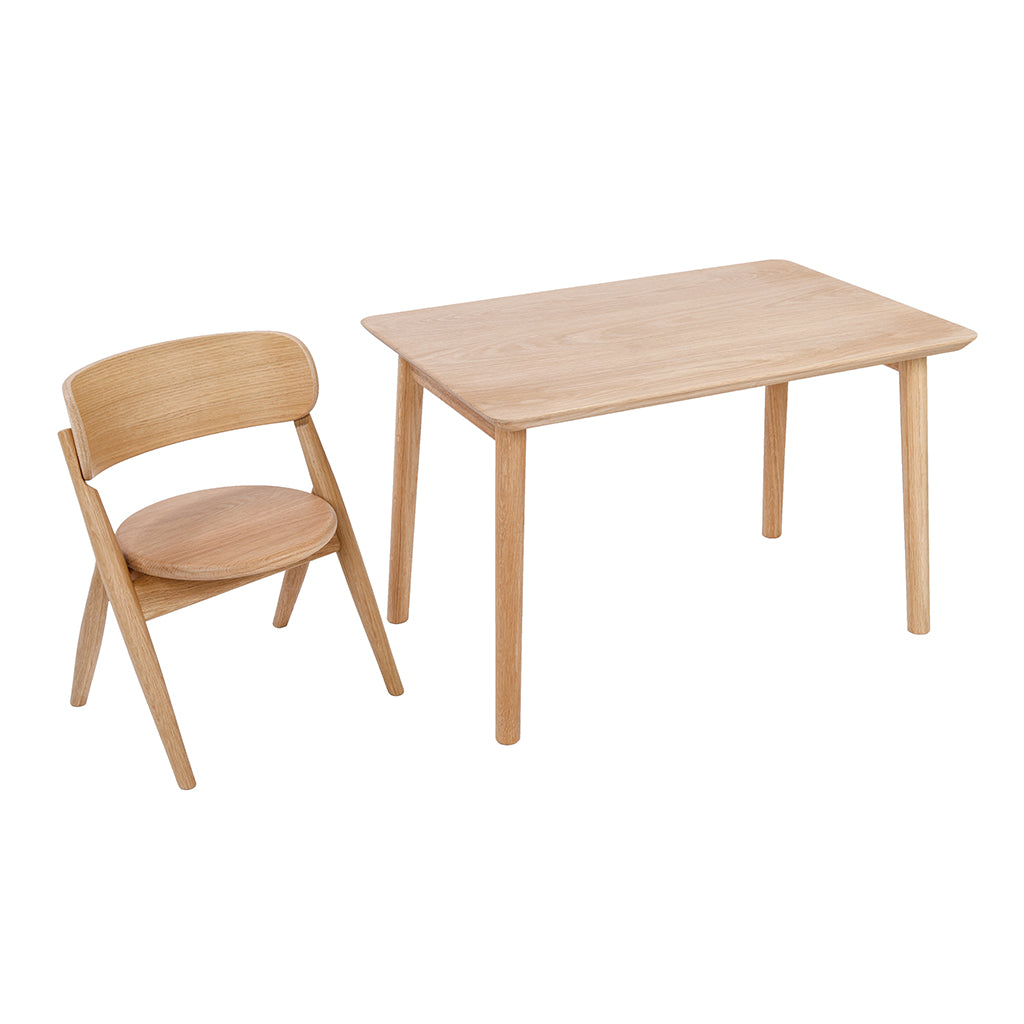 Curve-Lab, Small Desk, Skrivebord til børn - Eg