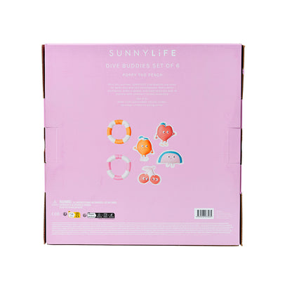 Sunnylife Dykarvänner, Peach Multi set med 6 st.