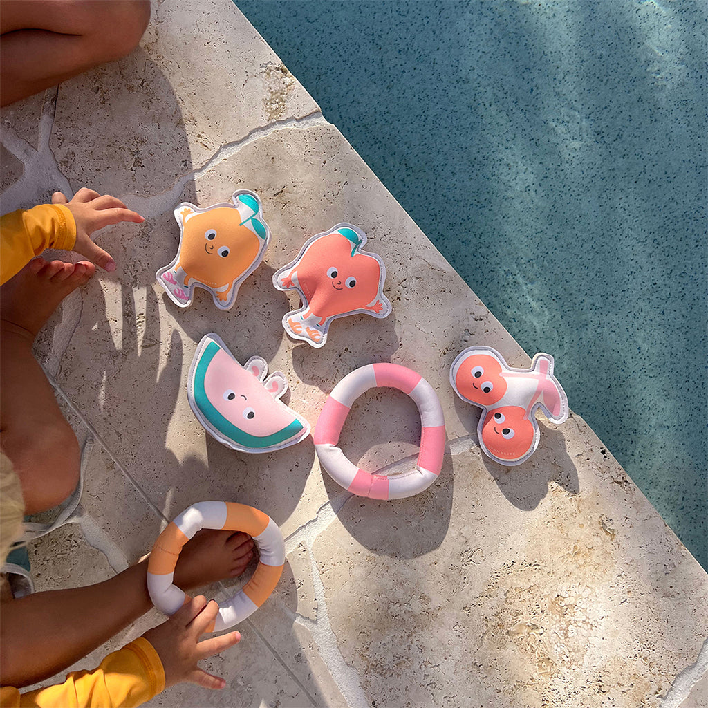 Sunnylife Dykarvänner, Peach Multi set med 6 st.