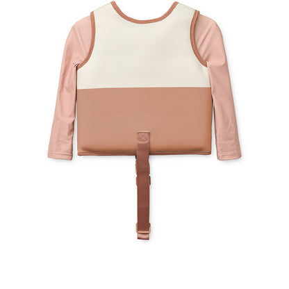 Liewood Dove simväst med långa ärmar, Tuscany rose multi mix – flera storlekar.