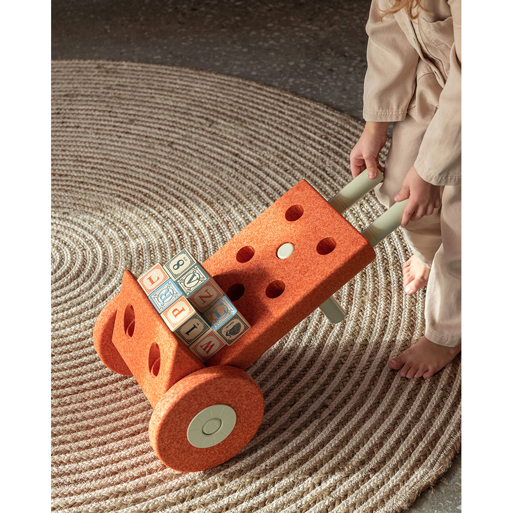 Modu byggleksak i skum, Dreamer set, 34 delar - Burnt Orange / Dusty Green