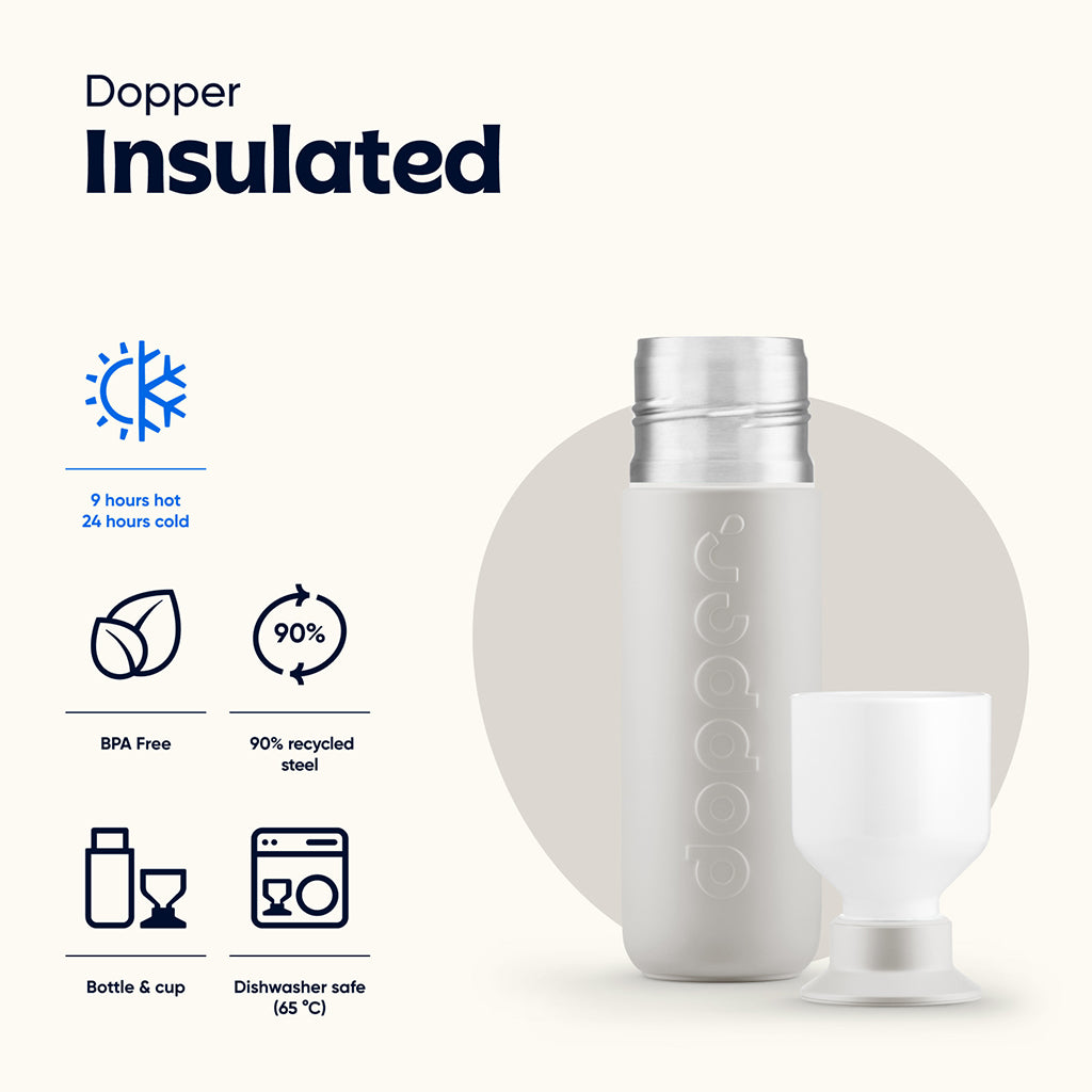 Dopper termosflaska, Insulated 350 ml - Gentle grey
