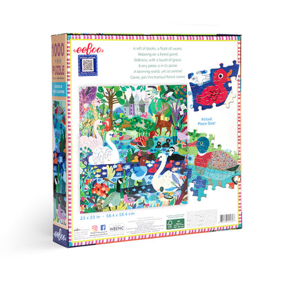 eeBoo Pussel 1000 bitar, Ducks in the Clearing