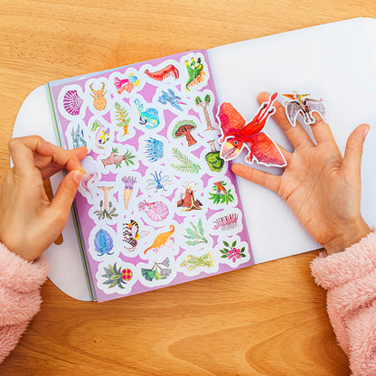 eeBoo Klistermärkesbok, Dinosaurier