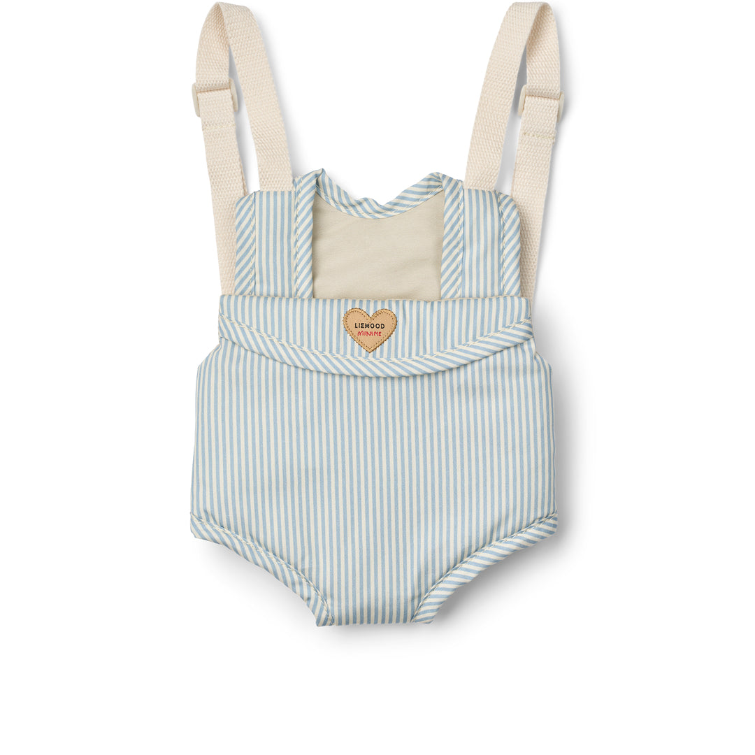 Liewood Eleanor dockbärsele - Y/D-randig Beach blue / creme de la creme
