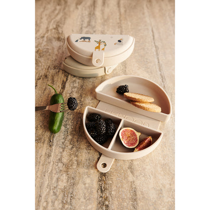 Liewood Eugene vikbar matlåda i silikon – All together /Sandy