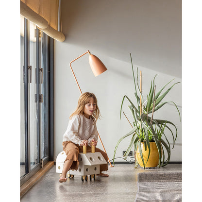 Modu byggelegetøj i skum, Explorer sæt, 19 dele - Sand Grey / Honey Yellow