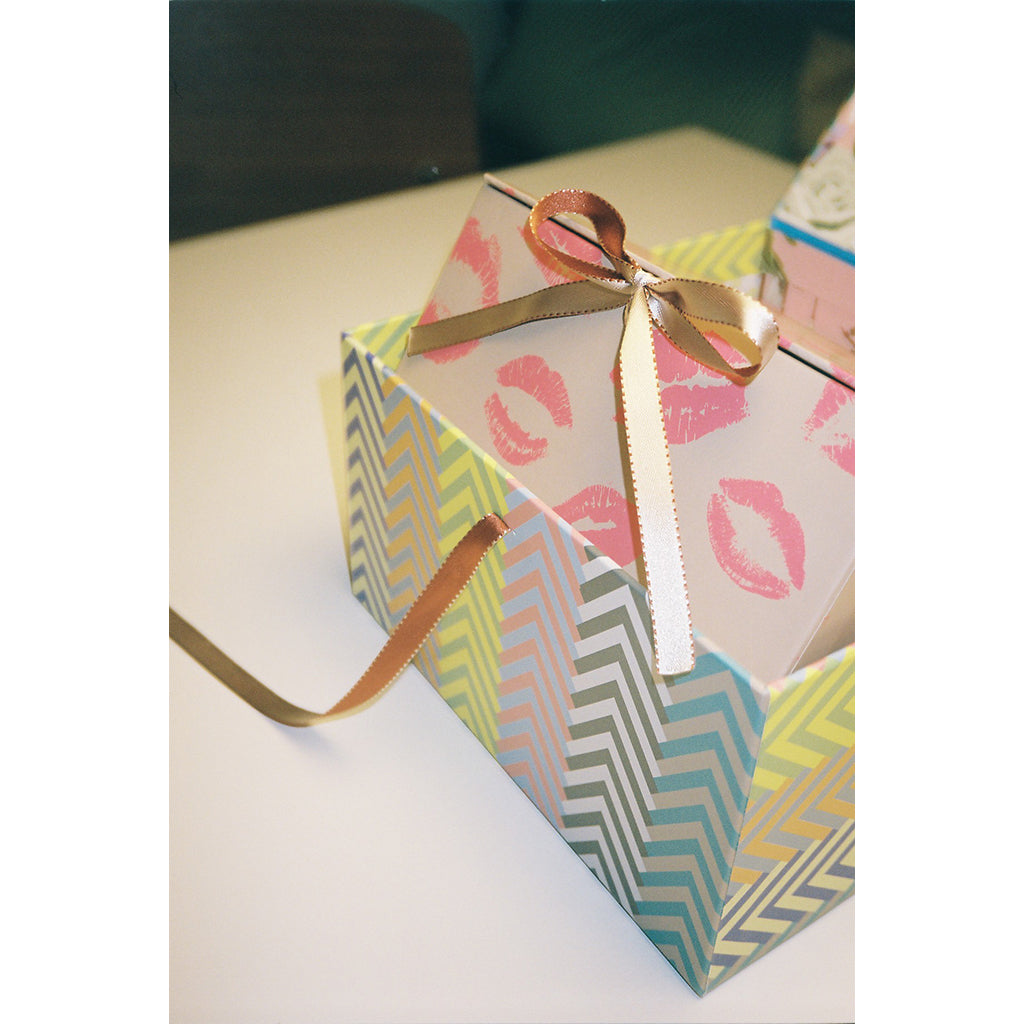Daisy Boxes, Medium Box - Ränder multi