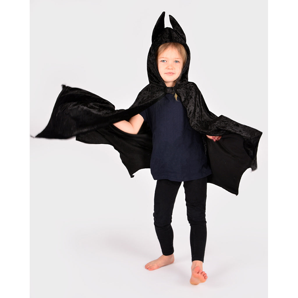 Den Goda Fen utklädnad, Batgirl eller Batman-cape - stl. 1-8 år