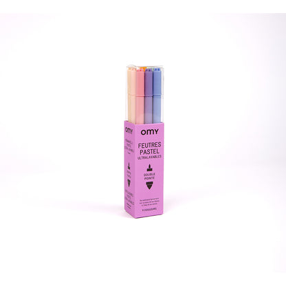 Omy Filtpennor, 9 st - Pastell