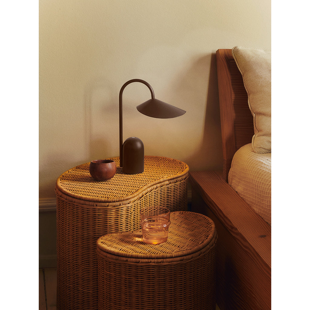 ferm Living flätade förvaringskorgar, Willora natural, 2-pack