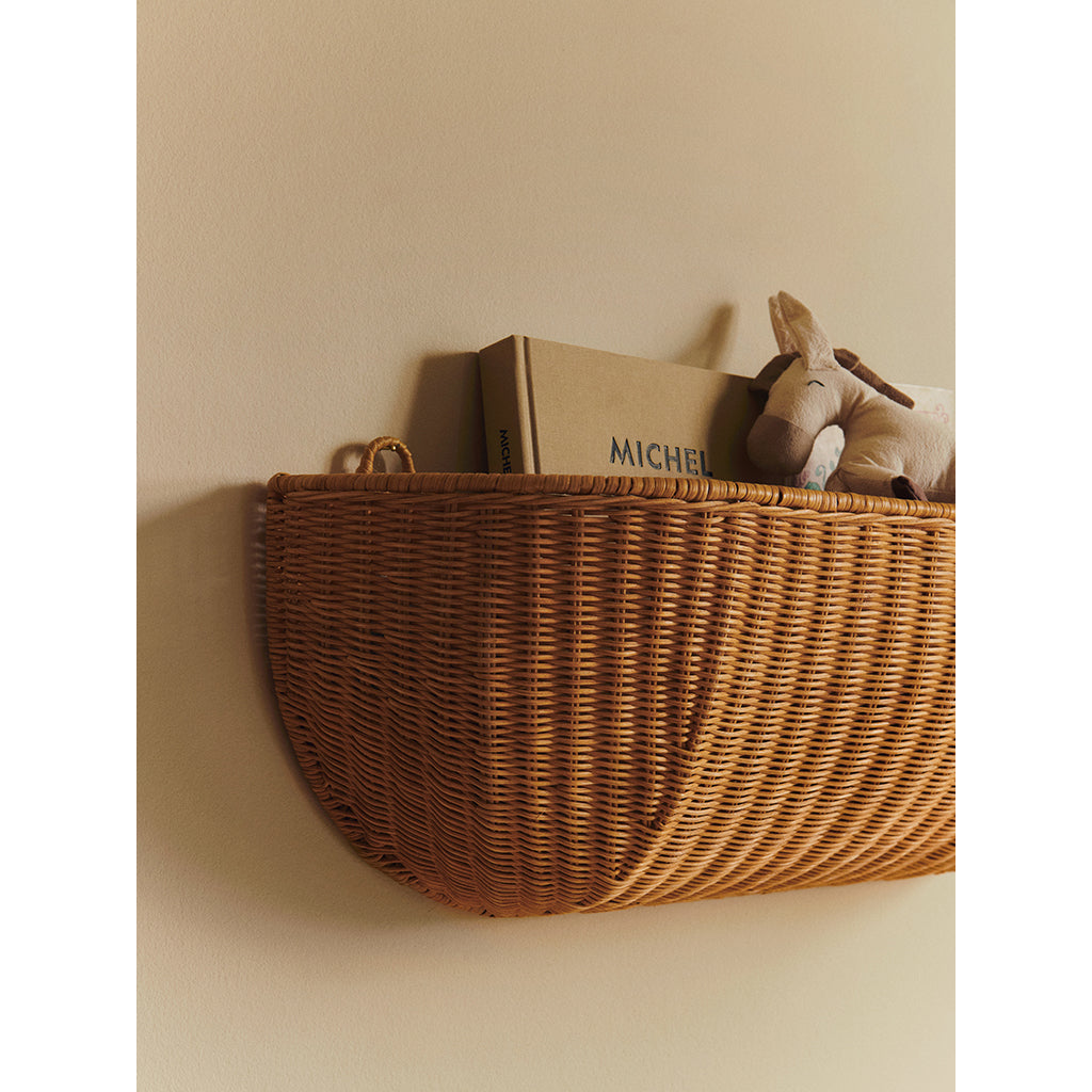 ferm Living flätad korg, Braided natural - 75 x 14 cm