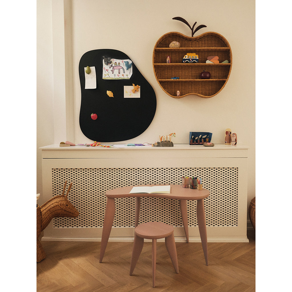 ferm Living flätad äppelformad hylla - H55 - natur