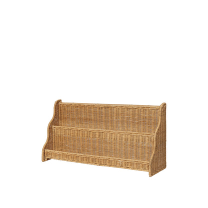 ferm Living Rivan hylde i rattan, 70 x 35 cm - Natural