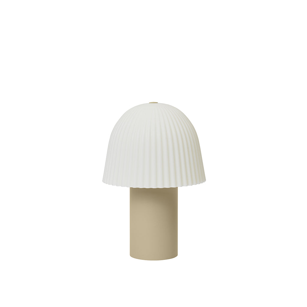 ferm Living, Frill Bärbar Lampa - Cashmere White